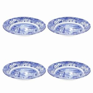 Bowls *  | Spode Blue Italian Soup Plate Set 4Pce