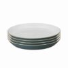 More Servingware *  | Denby Impression Charcoal Medium Plate Set Of 4