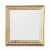 Plates *  | L’Objet Perlee Square Tray Gold 20X20Cm